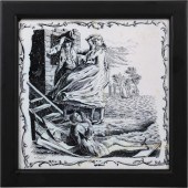 LIVERPOOL DELFTWARE BLACK TRAN