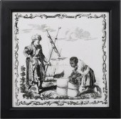 LIVERPOOL DELFTWARE BLACK TRAN