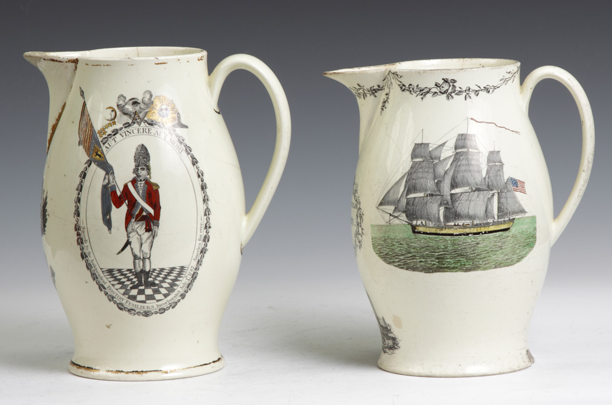 Liverpool Jug with American Ships