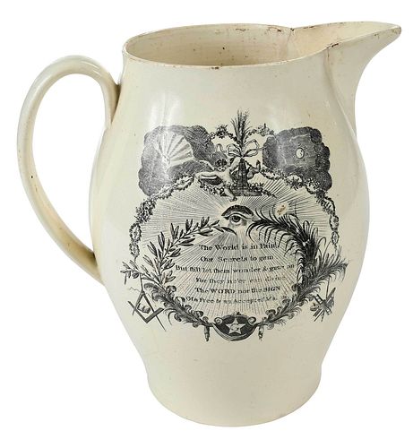 LIVERPOOL MASONIC CREAMWARE