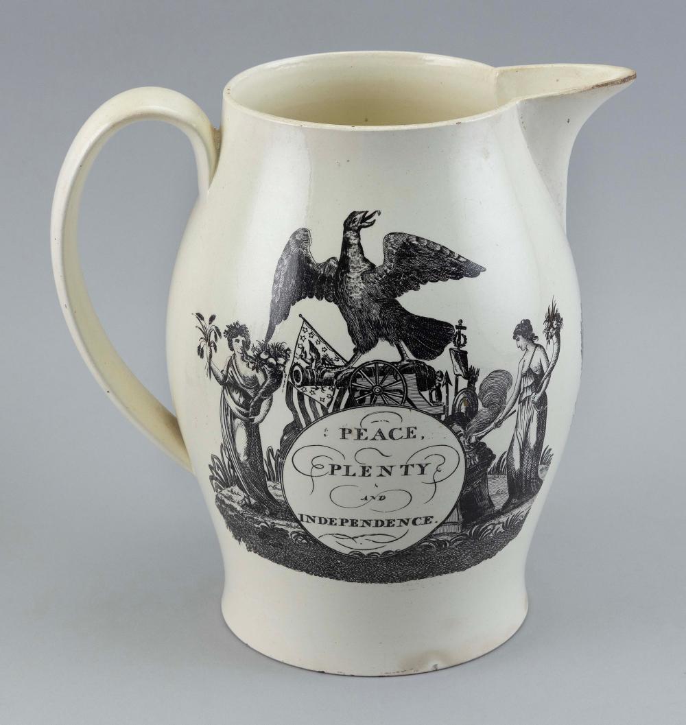 LIVERPOOL SOFT-PASTE JUG ENGLAND,