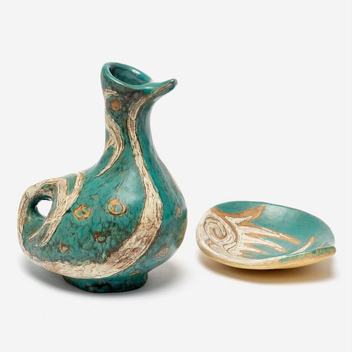 LIVIA GORKA TWO MID-CENTURY POTTERY