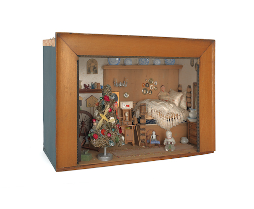 Living room diorama 20th c. with