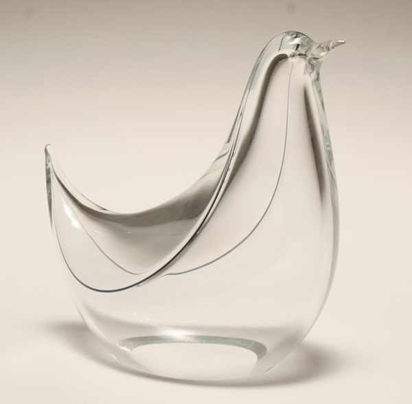 Livio Seguso art glass dove with