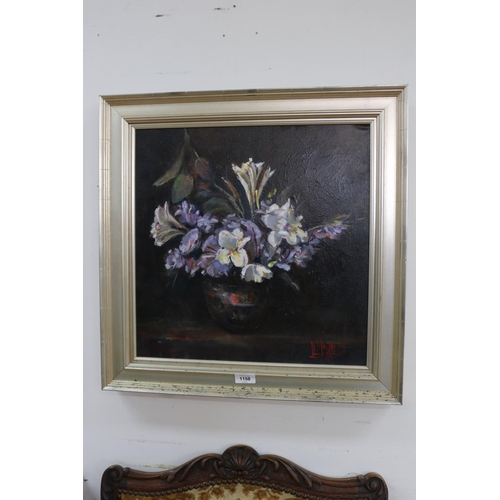 Liz Isaacs, Freesias & Friends, oil