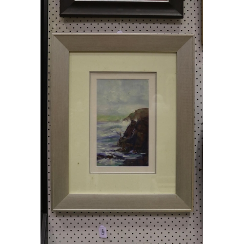 Liz Isaacs, Reef fishing, oil on