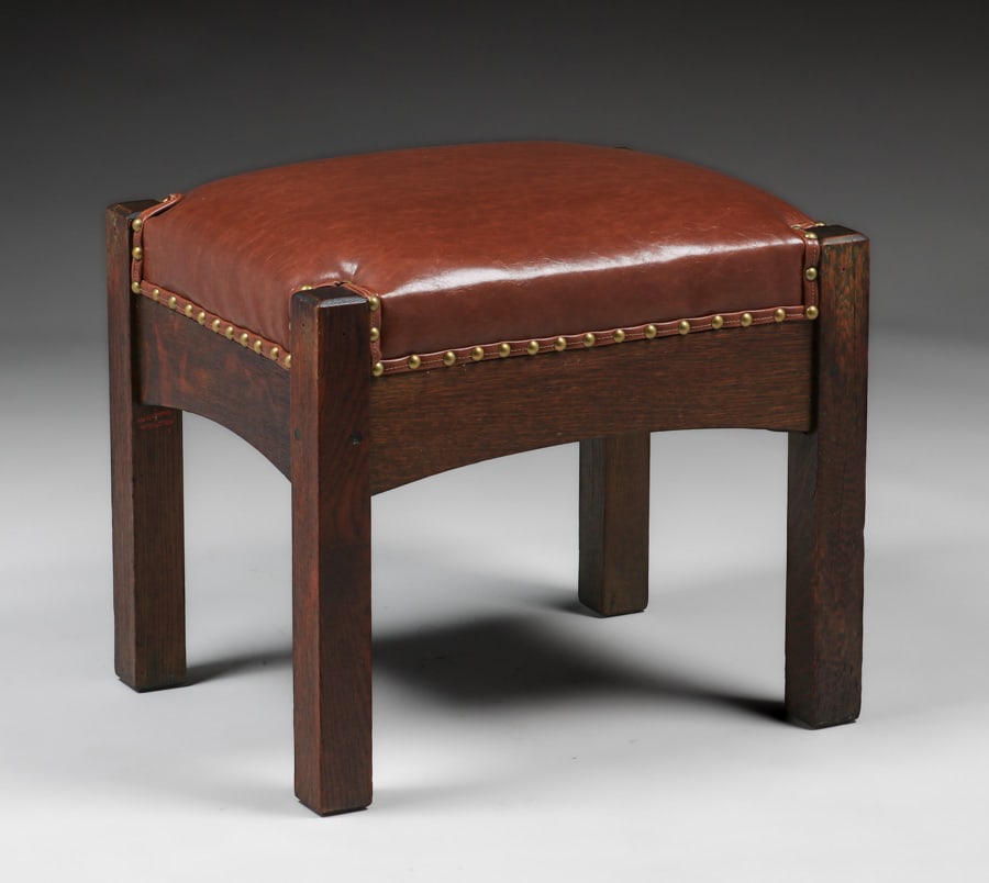 L&JG STICKLEY FOOTSTOOL C1910L&JG