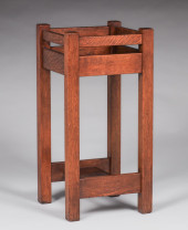 L&JG STICKLEY OAK PLANTSTAND C