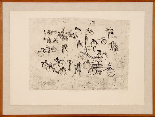 LJUBOMIR KOKOTOVIC LITHOGRAPH ON