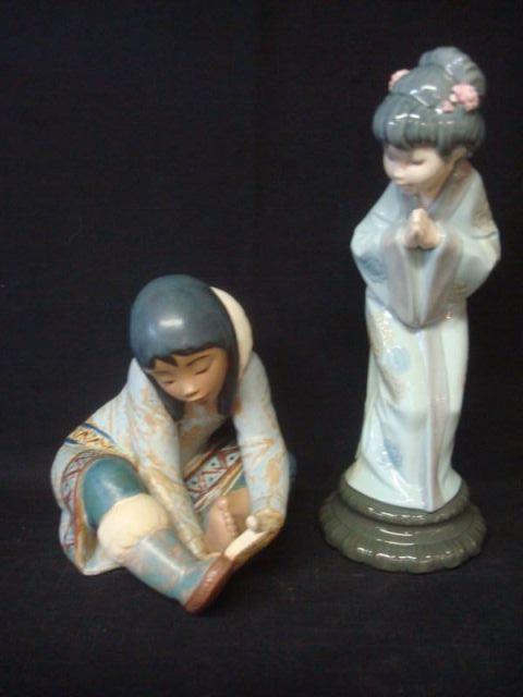 LLADRO. 2 Porcelain Figurines. From