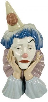 LLADRO 5129 CLOWN HEAD FIGURIN