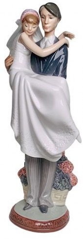 LLADRO #5282 BRIDE GROOM "OVER