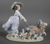LLADRO 6784 PUPPY PARADE GIRL