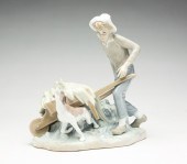 LLADRO BOY WITH WHEELBARROW AN