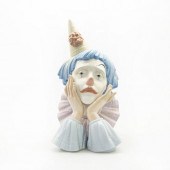 LLADRO BUST, CLOWN JESTER 5129