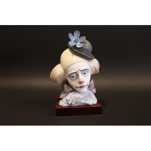 Lladro clown porcelain head, with