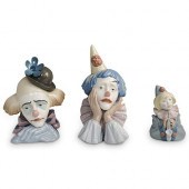 LLADRO "CLOWNS" PORCELAIN FIGU
