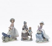 LLADRO, COLLECTION OF THREE PO