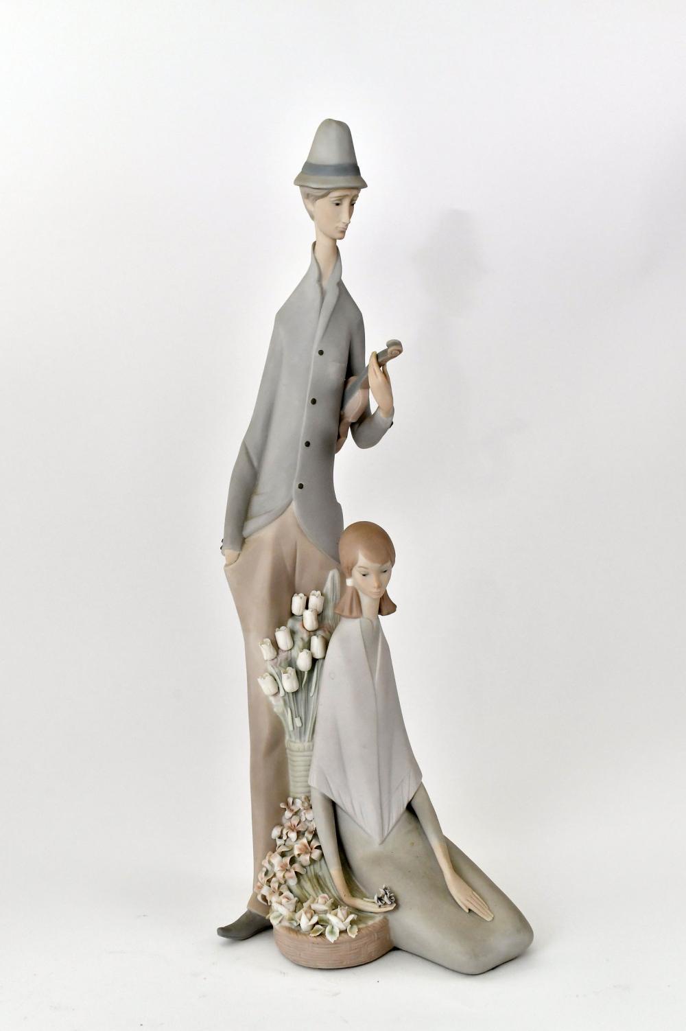 LLADRO FIGURAL GROUP OF TWO