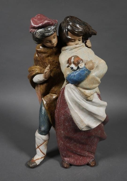 LLADRO FIGURAL GROUP, "THE WIND",