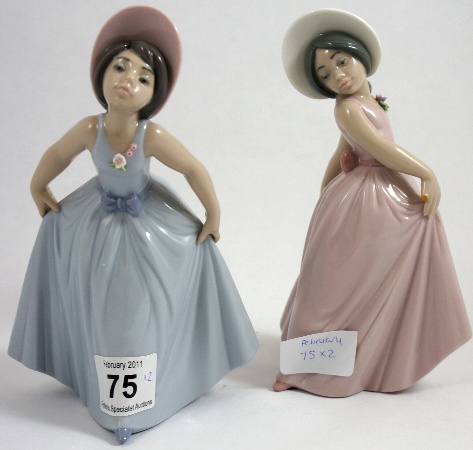 Lladro Figure Girl in a Pink