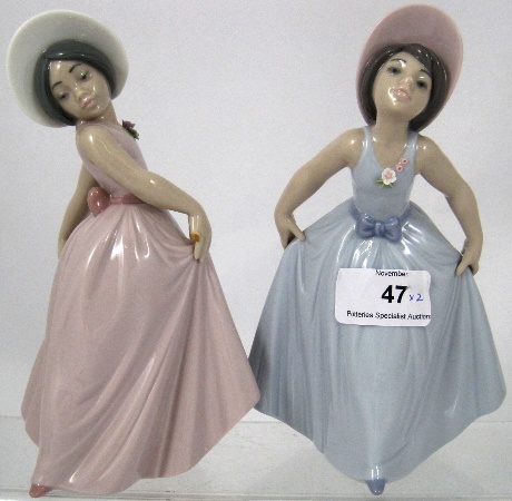 Lladro figure Girl in Pink Dress