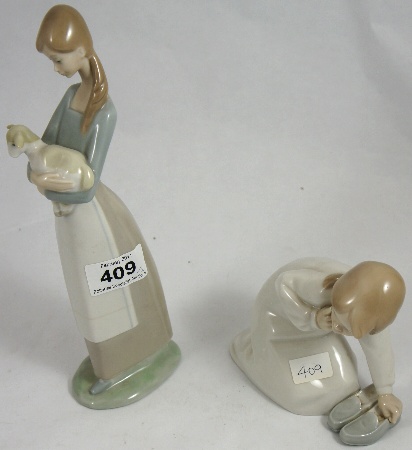 Lladro figure of a Girl holding a