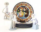 Lladro figures and Bjorn Wiinb
