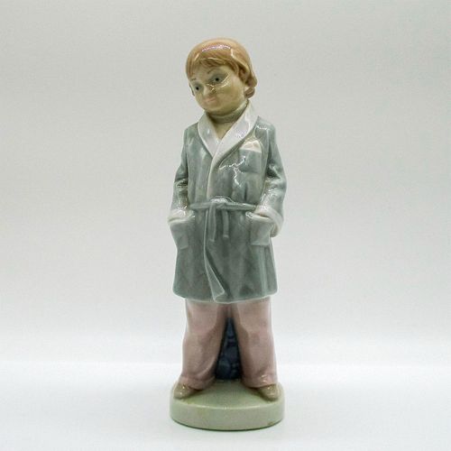 LLADRO FIGURINE, BOY WITH ROBE