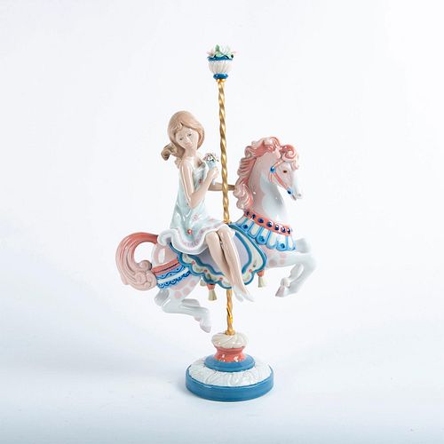 LLADRO FIGURINE GIRL ON CARROUSEL