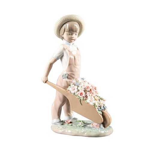 LLADRO FIGURINE, LITTLE GARDENER