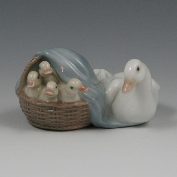 Lladro figurine of a mother duck