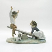 LLADRO FIGURINE, SEE-SAW 10048