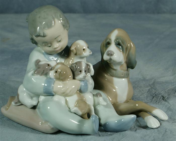 Lladro figurine, young by with