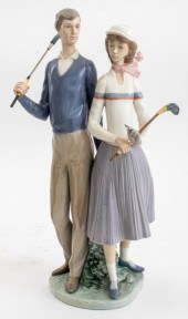 LLADRO "GOLF PLAYERS" PORCELAI