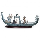 LLADRO " GONDOLA BARROCA" PORC