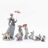 LLADRO, GROUP OF SIX, FIGURES