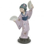 LLADRO "JAPANESE GIRL WITH FAN