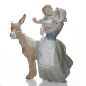 LLADRO LARGE FIGURE DONKEY RID