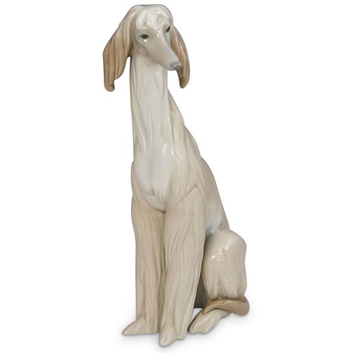 LLADRO PORCELAIN AFGHAN HOUND DOG