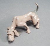LLADRO PORCELAIN BLOODHOUND FI