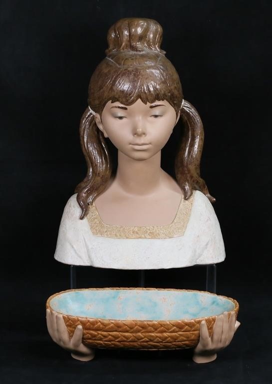 LLADRO PORCELAIN BUST GARDENER