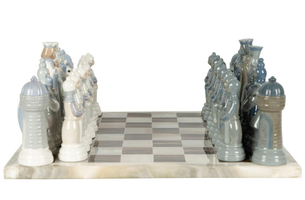 LLADRO PORCELAIN CHESS SETLladro