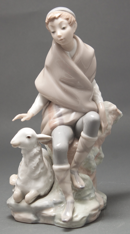 Lladro porcelain figural group of a