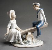 LLADRO PORCELAIN FIGURAL GROUP