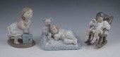 LLADRO PORCELAIN FIGURINES: 1)