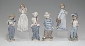 LLADRO PORCELAIN FIGURINES: 6