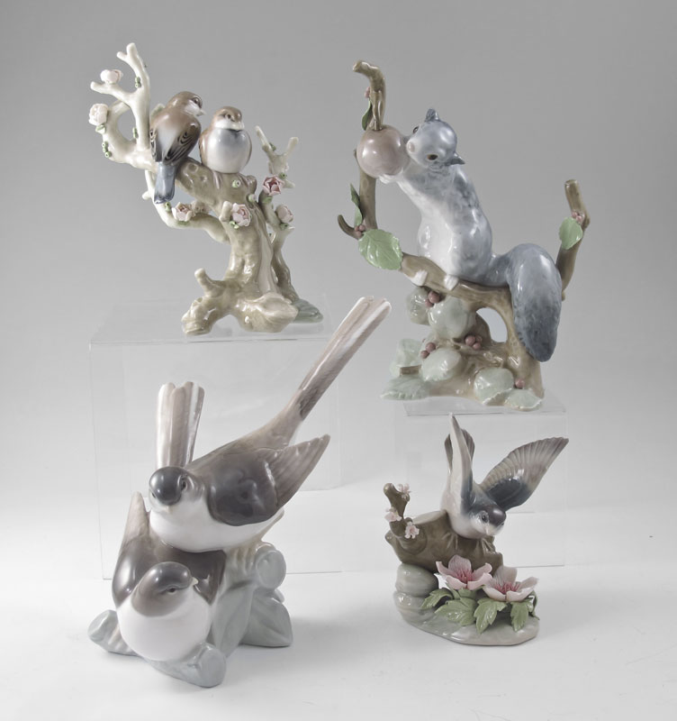 LLADRO PORCELAIN FIGURINES BIRDS