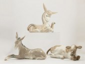 LLADRO PORCELAIN FIGURINES COW