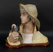 LLADRO PORCELAIN FISHERMAN BUS